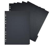 DY.2ten 10 feuilles Intercalaires A4, Pour Classeur A4 11 Anneaux, Noir Papier épais Séparateurs Notes Planificateur，Carton de 250 g/m²