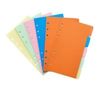 DY.2ten 10 feuilles Intercalaires A6, Pour Classeur A5 6 Anneaux, Couleur Séparateurs A6 Planificateur,Intercalaire pour le Carnet de Notes