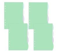 DY.2ten 16 feuilles Intercalaires A5 Plastique,Pour Classeur A5 6 Anneaux,Couleur Séparateurs A5 Planificateur,Séparateur Onglet de Page d'index pour le Carnet de Notes