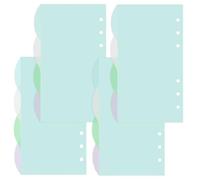 DY.2ten 16 Feuilles Intercalaires A6 Plastique, Pour Classeur 6 Anneaux, Couleur Séparateurs Planificateur, Onglet de Page d'Index Pour Carnet de Notes