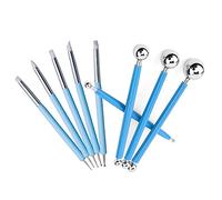 DY.2ten Ensemble d'outils de sculpture d'argile, 9 pièces Boule Stylet Dotting Outils de modelage Argile Céramique poterie Sculpture Outil à Embosser Ensemble de Sculpturefaçonnage