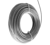 DY.2ten Fil Coupe Bordure Universel, Fil Débroussailleuse en Acier 2.4mm x 15m，Fil d'acier Débroussailleuse Robuste Fil Nylon pour Tondeuse À Gazon de Jardinage Fil Débroussailleuse