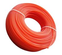DY.2ten Fil Coupe Bordures 2,0 mm Diamètre Fil pour Débroussailleuse 100m Bobine de Fil Nylon Rond pour Tondeuses à Gazon, Orange.