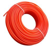 DY.2ten Fil Coupe Bordures 3,0 mm Diamètre Fil pour Débroussailleuse 50m Bobine de Fil Nylon Rond pour Tondeuses à Gazon, Fil de Remplacement de Haute Qualité, Orange.