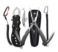 DY.2ten Pince à lèvres et pince de pêche - Outil multifonction en acier inoxydable pour retirer les hameçons, lanière enroulée et gaine, leurres, cadeaux pour homme