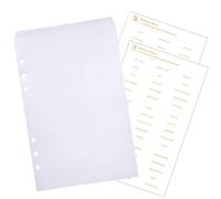 DY.2ten Transparent Intercalaires en Plastique,Pour Classeur A5, Séparateurs Planificateur 6 trous, Onglet de Page d'index pour le Carnet de Notes，Avec stickers