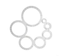 DY008A Règle d'angle de coupe en acier inoxydable 7 options de rayon