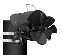 DY4206 Ventilateur de four alimenté par la chaleur 18 ventilateurs silencieux à trois moteurs sans électricité Économie d'énergie Réchaud mural