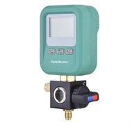 DY519 Manomètre de réfrigérant numérique pour climatisation de voiture, test de vide et de pression avec R134a/R410A/R32, rétroéclairage LCD, 0-6000 kPa, boîtier ABS avec coque en silicone, outil