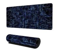 DYAIHL Géométrie 3D néon, Tapis de Souris de Jeu coloré et Crack Cool, étendu avec Bordure brodée, Base antidérapante, Grand Tapis de Souris(Vous Pouvez créer Vous-même n’Importe Quel modèle)