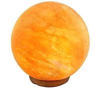 DYALYD Lampe Sel Himalaya Multi Changement de couleur, Release Ions négatifs pour Office Home Deco Yoga, Crystal Rock Main Sculpté + Base en bois véritable + Changement de couleur Lampe Sel