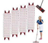 Dyaucwpo 4 Pack Serpillière Recharge Compatible with Vileda Ultramax, Balai Tampons de Rechange Réutilisable, Absorbante Recharge Balai Microfibre Kit, pour Taches de Nettoyage, Lavage Sol