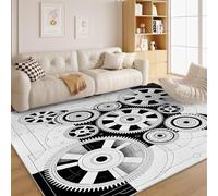 dyausi Machines Steampunk Tapis - Steampunk Tapis Salon 140x200 cm, Industriel Tapis de Porte Lavable Vintage Carpet en Machine de Poil Court Chambre Enfant - Carpet Rectangulaire Salle à Manger G31