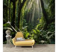 dyausi Papier Peint Moderne, Papier Peint Panoramique Forêt tropicale Autocollant, Grand Poster Mural Décoration pour Salon, Chambre, 250x175cm - N122
