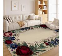 dyausi Tapis de Porte Lavable Fantaisie Rose Rouge Sud-Ouest - Carpet Jardin d'entrée Intérieur Antidérapant Doux Poil Ras pour Entrée, Chambre 40x60 cm Minimaliste W91