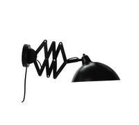 Dyberg Larsen Futura Applique Murale avec Bras Pliant Noir Mat et Blanc