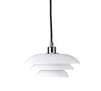 Dyberg Larsen - Suspension DL20 Opale/Chrome - Verre/métal - 33W - Intérieur - Design Danois - Moderne - Lumière