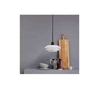 Dyberglarsen DL31 Dome Suspension Plafonnier Opale, Noir Mat 31cm