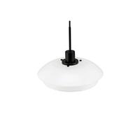 Dyberglarsen DL31 Dome Suspension Plafonnier Opale, Noir Mat 31cm