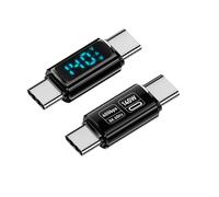 Dybnuhoc Adaptateur USB C femelle femelle | Adaptateur d'extension de type C à affichage numérique | Type C avec de données haute vitesse de 40 Gbit/s, passage vidéo 8K @ 60 Hz, témoin
