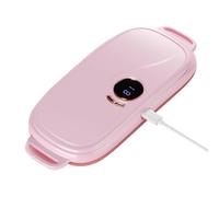 Dybnuhoc Coussin chauffant portable sans fil à 4 niveaux | Chauffe-abdominal intelligent - Coussin chauffant abdominal anti-brûlure pour les menstruations à la maison, le sport, la récupération, les