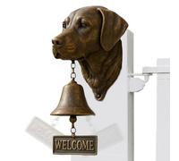 Dybnuhoc Différentes sonnettes de porte pour chien de bienvenue | Sonnette de porte amusante avec motif animal au design rustique pour montage mural avec carillon - Décoration murale avec cloche en