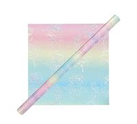 Dybnuhoc Feuilles de papier cadeau pour les fêtes | Décorations irisées dégradées pour la Saint-Valentin | Papier cadeau de vacances, pour les réunions de famille, les célébrations saisonnières, les