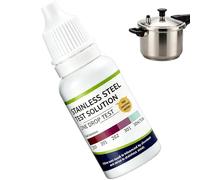 Dybnuhoc Liquide pour tester l'acier inoxydable, 10 ml, réaction rapide portable et compacte | Réactif de détection en acier inoxydable pour hommes, femmes, ménage, travail, vaisselle, couverts
