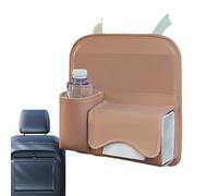 Dybnuhoc Organisateur De Dos De Siège | Sac En Simili-Cuir Avec Porte-Mouchoirs,Organisateurs Et Rangement Pour Siège Arrière De Voiture - Pour Organisation Intérieur Véhicule Famille Conducteur