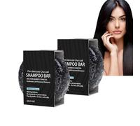 Dyceittdia 2pcs Savon Shampoing au Charbon de Bambou, Shampooing au Charbon de Bambou, Nettoyage en profondeur du cuir chevelu, 2pcs*60g, soap