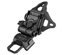 DYCZMALQ L4G24 Support de casque rapide en métal avec support NVG en métal pour casque d'airsoft PVS 15/18 NVG (BK)