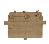 DYCZMALQ Molle Panneau avant tactique, accessoires de chasse, rabat avant amovible, triple pochette pour magazine pour gilet tactique AVS JPC2.0 FCSK2.0 (T)