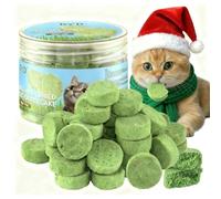 DYD Friandises Lyophilisées Herbe à Chat & Cataire, avec Poulet et Jaune d'Œuf - Anti-Boules de Poils & Digestion Saine, Naturelles sans Céréales pour Chats,50g