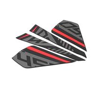 DYDGUTUFB Coussinets De Protection Antidérapants Réservoir De Carburant De Moto pour CFMOTO 450 SR 450SR 2022 2023 Autocollants Genouillères Protège-réservoir Moto(Red Side)