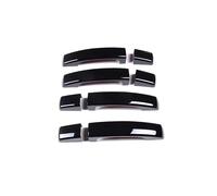 DYDGUTUFB Extérieure Poignée Porte Latérale Lot De 8 Poignées De Porte Décoratives Noires pour L&and R&Over pour Discovery 4 LR4 RR pour Sport Freelander 2 Accessoires Extérieurs(Black withouthole)