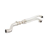 DYDGUTUFB Tuyau De Silencieux D'échappement Slip-on Modifié, pour Moto pour Y&amaha YZF TMAX 530 TMAX560 2017 - 2022, Lien De Connexion Motorcycle Exhaust Pipe