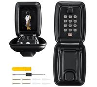 DYDHRER Boîte à Clés Sécurisée Extérieure - Code 12 Chiffres, Étanche et Antirouille, Murale - Pour Maison, Usine, Garage