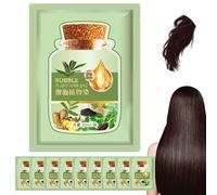 Dye capillaire 10 PCS Dye de cheveux naturels Dye et durcissant rafraîchissant 30 ml Bubble Hair Dye Plant Extrait Bubble Hair Shampooing For Grey Hair Color Women Home Salons (Black Teal)