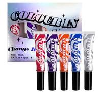 Dye Capillaire Des Femmes - 5pcs Coloriage Instantané Craie Avec Pinceau | Couleur Pour Femmes Hommes, Kit Lavable Types, Crème Non Permanente Cheveux Courts Courts, Performances De Scène Parfait