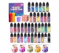 Dye De Cire De Couleur De Fabrication De Bougies | Colorant Colorant De Bougie Liquide, Colorant De Couleur De Fusion De Cire, Colorant De Cire De Soja À Haute Concentration Pour Vernis À Ongles, Cire