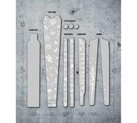 DYEDBRO Set de Films de Protection pour Cadre Gravel blanc universal