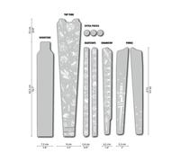 Dyedbro Old School Tattoo Gravel Frame Protection Blanc