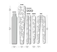 DYEDBRO Set de Films de Protection pour Cadre Gravel blanc universal