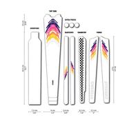 DYEDBRO Set de Films de Protection pour Cadre Gravel blanc universal