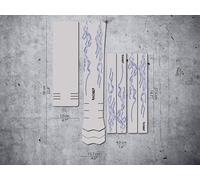 DYEDBRO Set de Films de Protection pour Cadre Vélo Électrique blanc/bleue universal