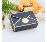 DYETEE 5/20/50/100 pièces boîte-Cadeau Emballage enveloppe Forme Cadeau de Mariage boîte à Bonbons Bricolage faveurs fête d'anniversaire noël Jelwery décoration