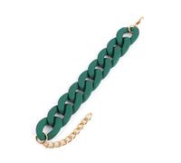 DYETEE Bracelet en chaîne acrylique colorée pour femmes et hommes, en résine cubaine épaisse, tendance, à la mode