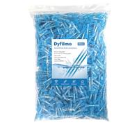 Dyfilmo Lot de 500 connecteurs thermorétractables bleus 16-14 AWG étanches pour câbles électriques, bateaux, appareils électriques domestiques, etc.