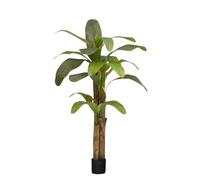 Dyflora Bananier artificiel 180 cm - Plante d'intérieur tropicale en pot, sans entretien et élégant pour un aménagement moderne