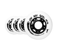 DYHQQ 95A Inline Skate Wheels (4-Pack), 72mm / 76mm / 80mm Roller Blade Skating Wheels pour Roller Blade Wheel Remplacement, Roues de Frein, Roller Skate Wheels,80mm